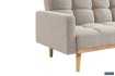 Canapé-Lit Style Scandinave - Confort et Élégance en Tissu Beige