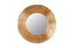 Miroir Rond avec Côté Ondulé - Ornement en Forme de Vagues