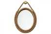 Miroir Mural Rond avec Cadre en Corde Naturelle