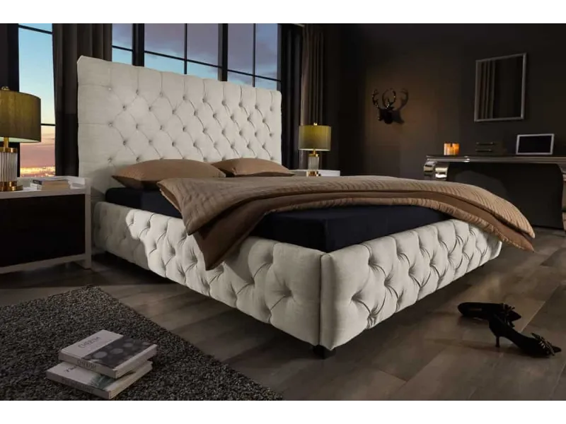 Lit PARIS CHESTERFIELD 180x200 cm – Élégance classique & charme intemporel