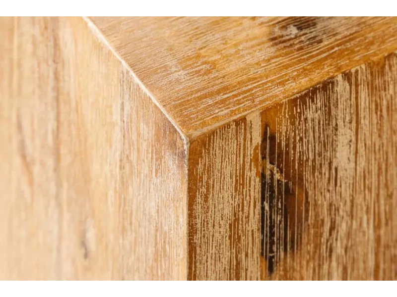 Colonne design naturel de 50 cm en bois massif