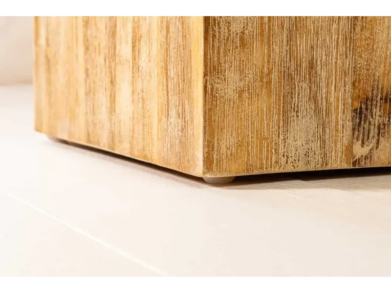 Colonne design naturel de 50 cm en bois massif