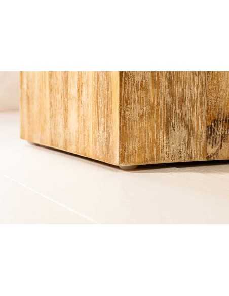 Colonne design naturel de 50 cm en bois massif