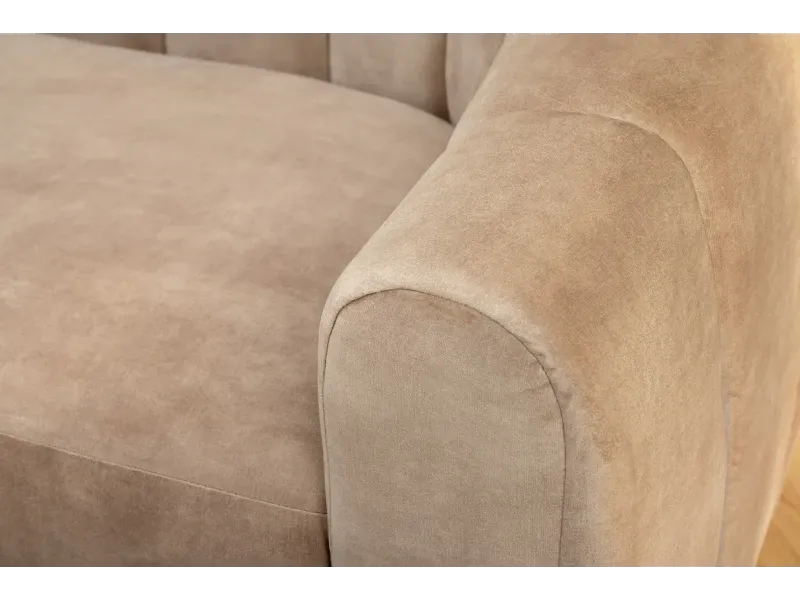 Canapé convertible design scandinave coloris gris claire en tissu a...