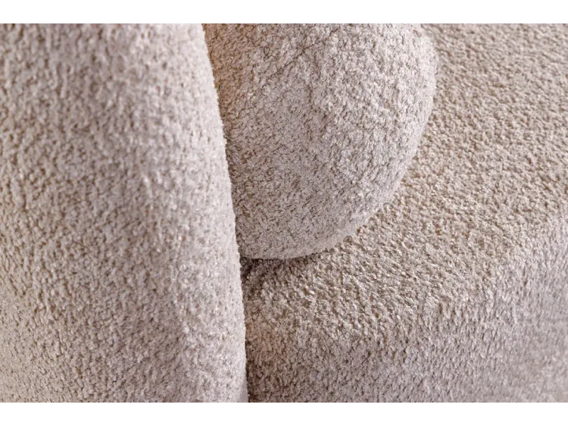 Canapé convertible design scandinave coloris gris claire en tissu a...