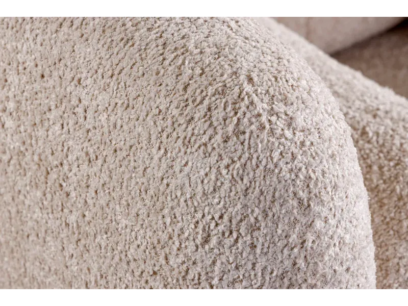 Canapé convertible design scandinave coloris gris claire en tissu a...