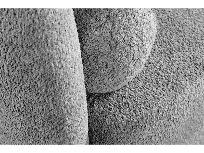 Canapé convertible design scandinave coloris gris claire en tissu a...