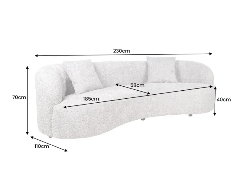 Canapé convertible design scandinave coloris gris claire en tissu a...