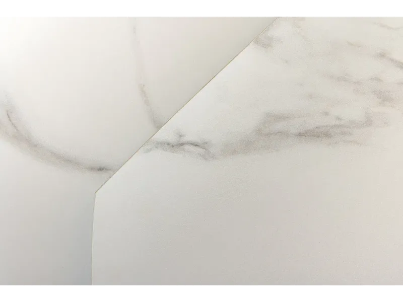 Table à manger extensible en céramique 180-225cm aspect marbre pas cher