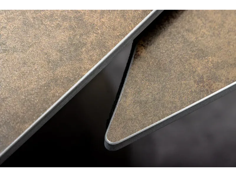 Table à manger extensible en céramique 180-225cm aspect marbre pas cher