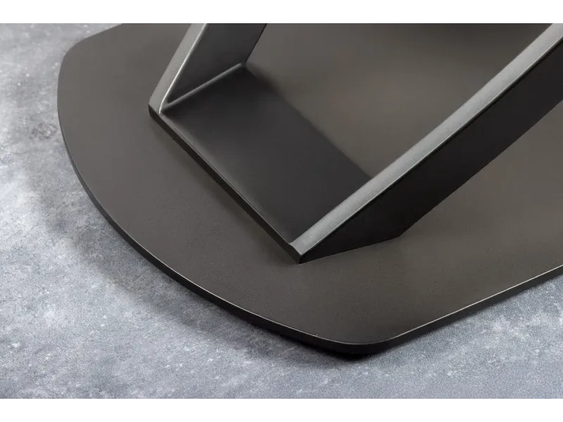 Table à manger extensible en céramique 180-225cm aspect marbre pas cher