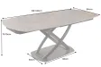 Table à manger extensible en céramique 180-225cm aspect marbre pas cher
