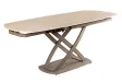 Table à manger extensible en céramique 180-225cm aspect marbre pas cher
