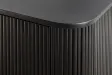 Buffet bois manguier noir et or 160 cm – Design rétro chic | Bellozia