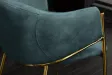 Chaises NOBLESSE velours bleu sarcelle pieds dorés – chaises modernes chic