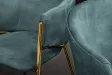 Chaises NOBLESSE velours bleu sarcelle pieds dorés – chaises modernes chic