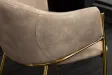 Chaises NOBLESSE velours beige champagne pieds dorés – chaises modernes chic – Bellozia