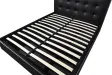 Lit adulte design |Lit adulte contemporain de 140x200 cm design ave...