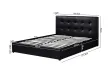 Lit adulte design |Lit adulte contemporain de 140x200 cm design ave...