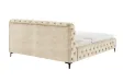 Lit MODERN BAROCK 180 x 200 cm – Velours champagne de style baroque