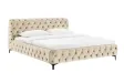 Lit MODERN BAROCK 180 x 200 cm – Velours champagne de style baroque
