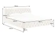 Lit MODERN BAROCK 180 x 200 cm – Velours champagne de style baroque