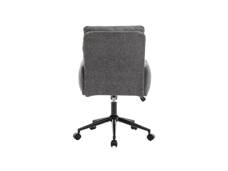 Chaise de bureau Aimé – Tissu gris foncé Raven 13