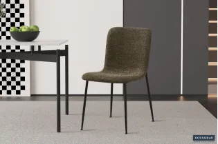 Chaise de salle à manger design coloris gris Chaises de salle à man... 2