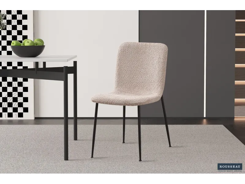 Chaise de salle à manger design coloris blanc Chaises de salle à ma...