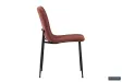 Chaise capitonnée revêtue en velours gris foncé Chaises de salle à manger...