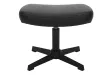 Tabouret VOGUE pivotant 45 cm en similicuir noir – Élégance et praticité au quotidien