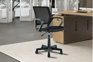 Chaise de bureau moderne pivotante teinté noir Sièges de bureau adu...