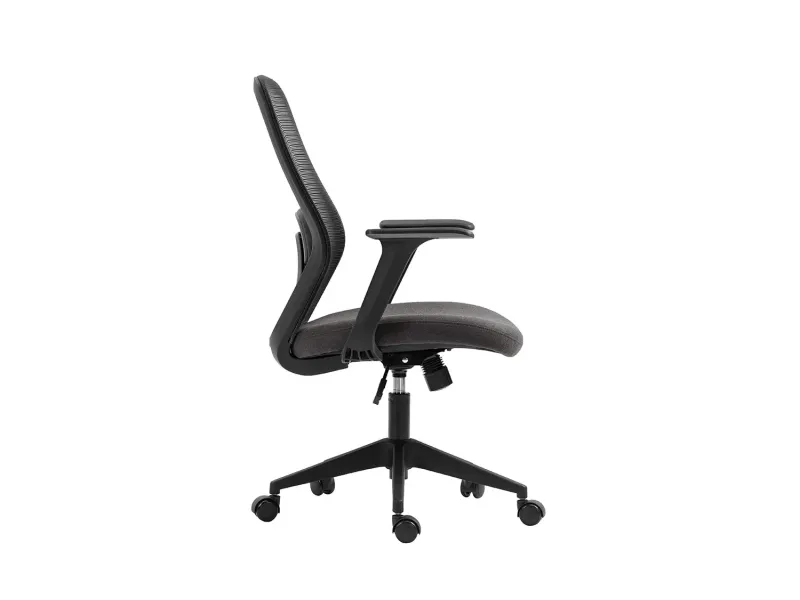 Fauteuil de Bureau Ergonomique, avec accoudoirs réglables et Tissu en Maille, idéale comme Chaise de Joueur coloris gris