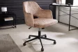 Chaise de bureau PARIS velours grège – Élégance et confort raffiné