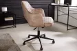 Chaise de bureau PARIS velours grège – Élégance et confort raffiné
