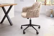 Chaise de bureau EUPHORIA velours champagne grège – Élégance, confort et raffinement