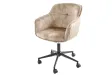 Chaise de bureau EUPHORIA velours champagne grège – Élégance, confort et raffinement