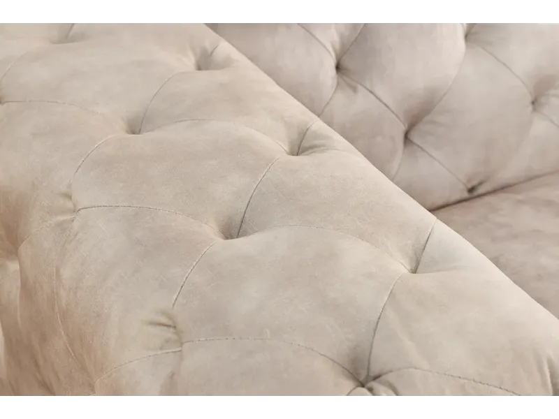 Fauteuil design royal baroque coloris gris antique en simili-cuir F...