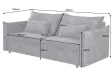 Canapé Marvelous velours jaune moutard 220cm pas cher