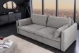 Canapé Marvelous velours jaune moutard 220cm pas cher
