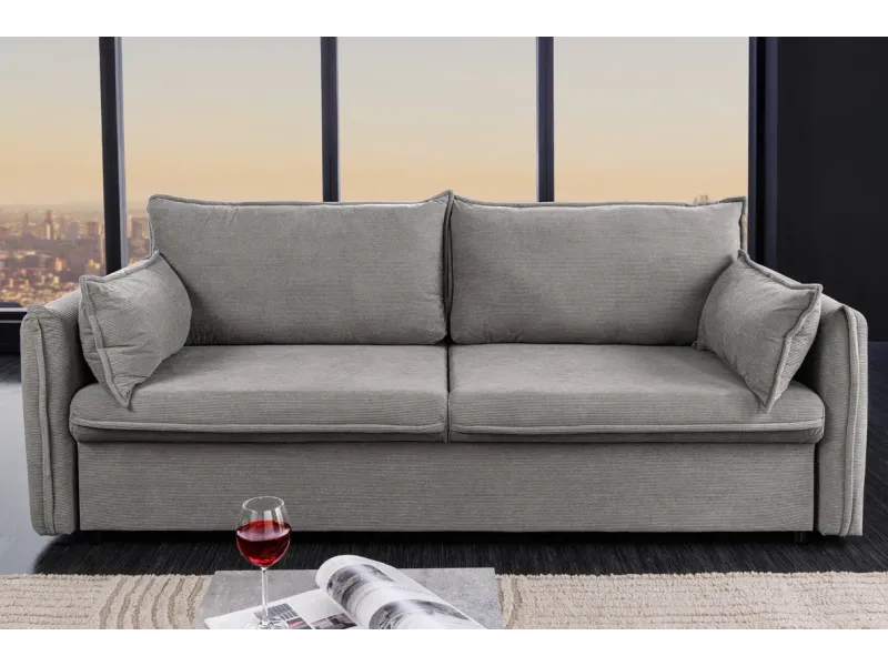 Canapé Marvelous velours jaune moutard 220cm pas cher