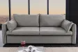 Canapé Marvelous velours jaune moutard 220cm pas cher