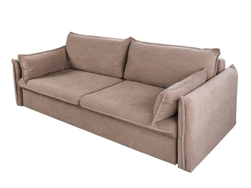 Canapé Marvelous velours jaune moutard 220cm pas cher