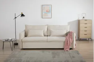 Canapé Marvelous velours jaune moutard 220cm pas cher 2