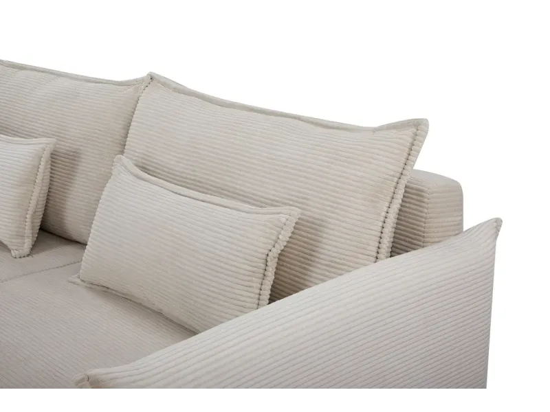 Canapé Marvelous velours jaune moutard 220cm pas cher