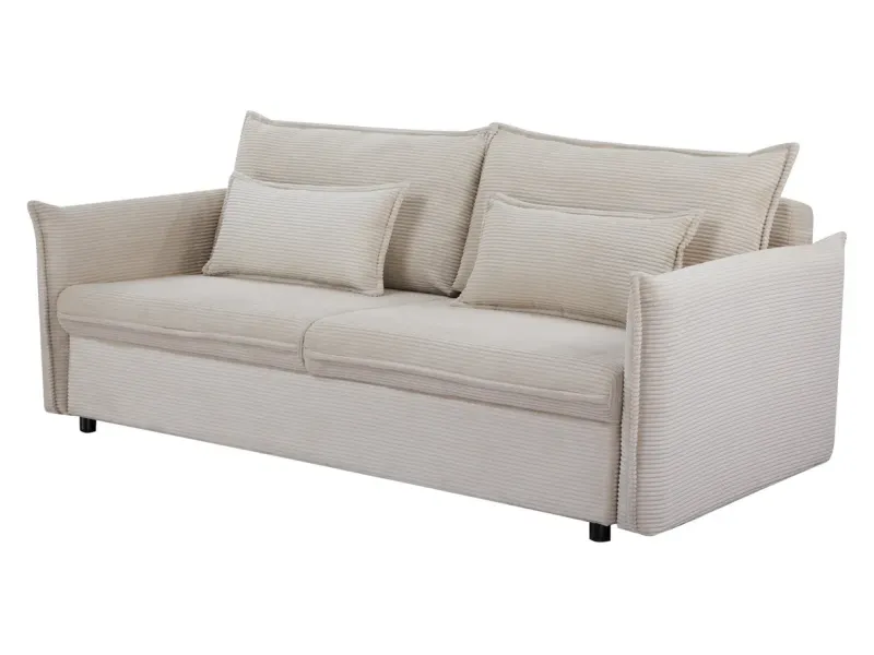 Canapé Marvelous velours jaune moutard 220cm pas cher