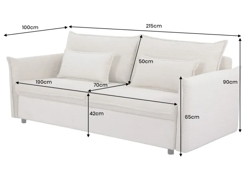 Canapé Marvelous velours jaune moutard 220cm pas cher