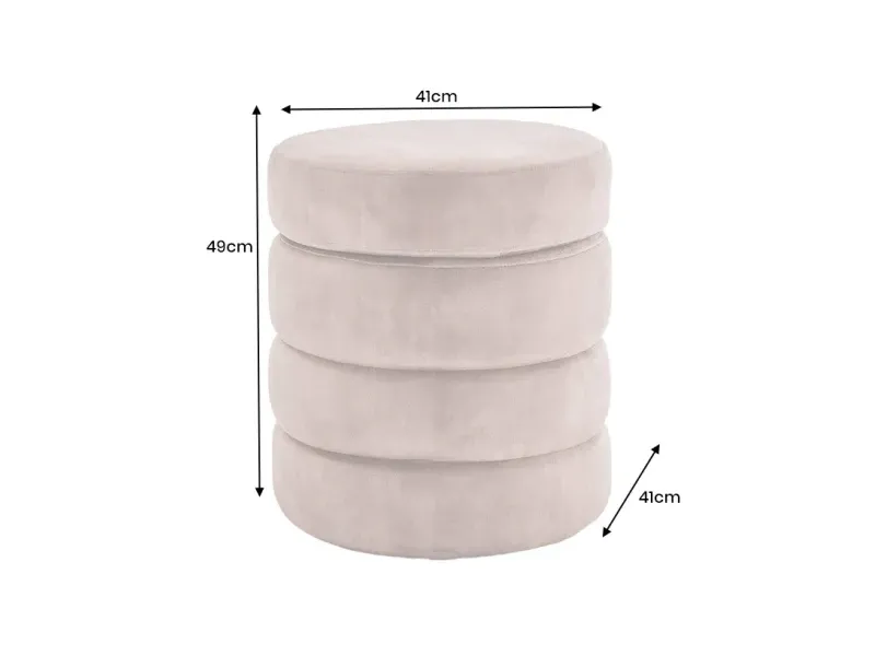 Tabouret 40 cm design en bois massif recyclé Tabourets bas |bellozia...