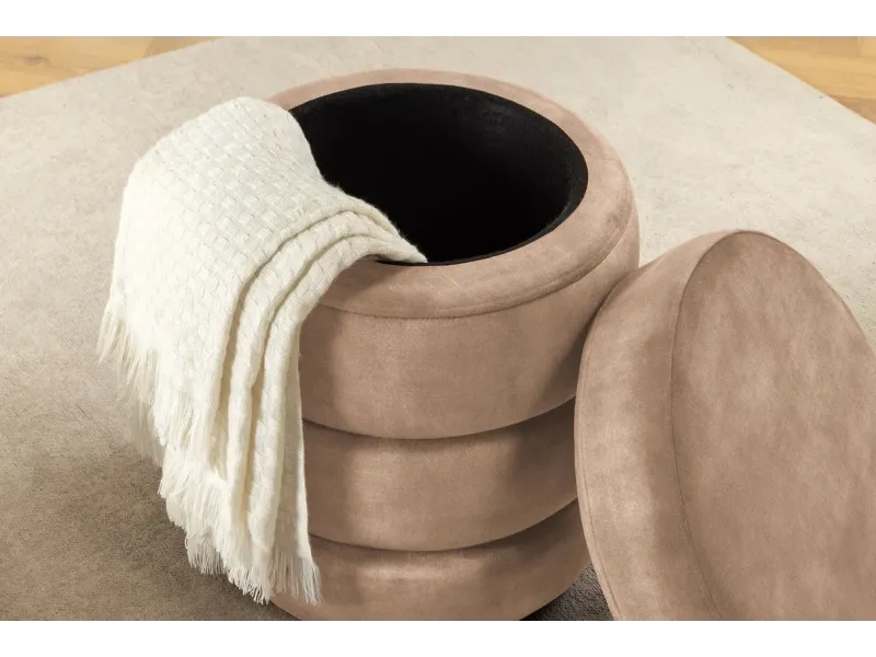 Tabouret 40 cm design en bois massif recyclé Tabourets bas |bellozia...