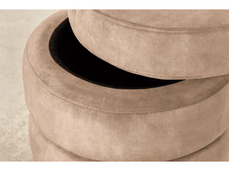 Tabouret 40 cm design en bois massif recyclé Tabourets bas |bellozia...